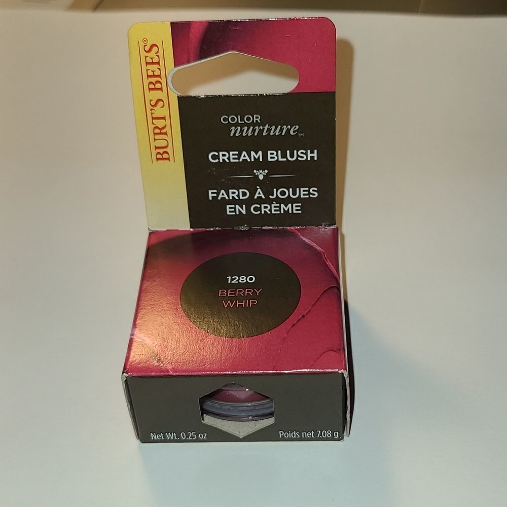 🐝 Burt’s Bees Natural Mineral Cream Blush Tub #1280 Berry Whip/Dark Pink New 🆕 - Picture 5 of 9